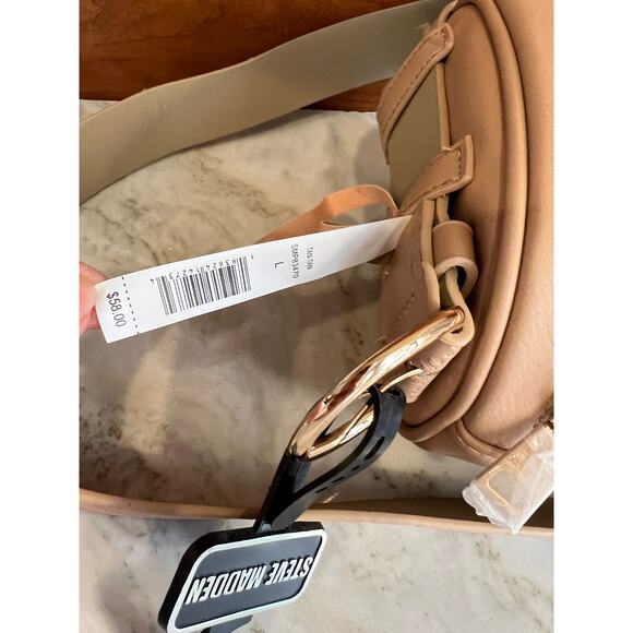 Steve Madden Belt Bag Bundle Tan Logo Unicorn Card Case - Picture 5 of 6